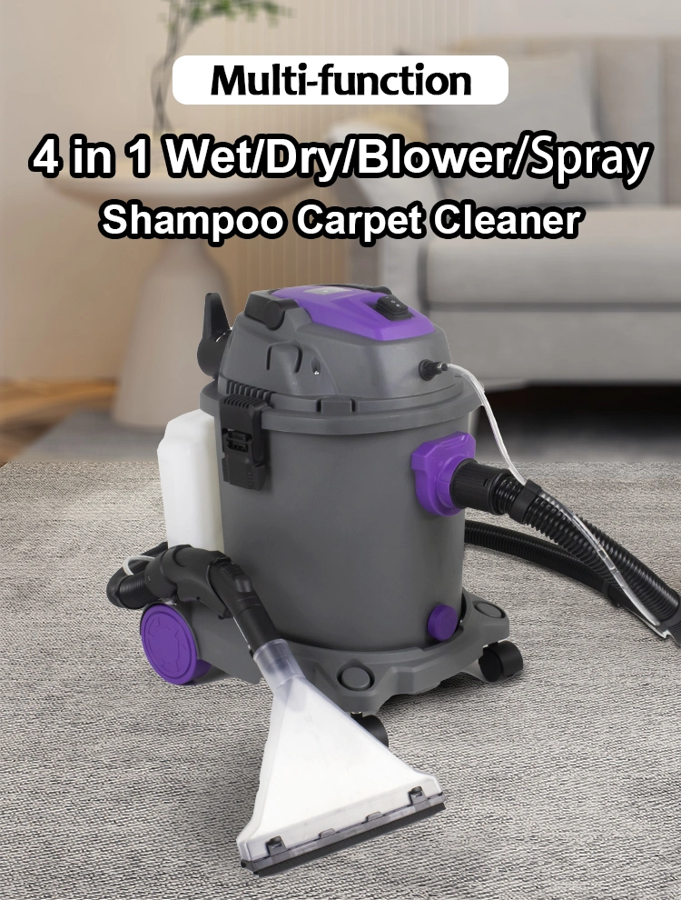 1200W 220V Multi-Functional Vacuum Cleaner Shampoo Home Carpet Use Vacuum Cleaner Car Wash Wet Dry Vacuum Extractor Cleaner