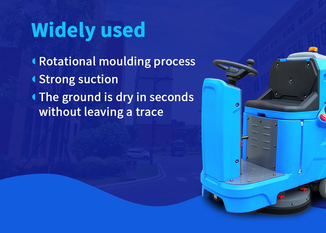 China Supplier Electric Riding Cleaning Floor Scrubber Dryer in Factory Warehouse Office Building Supermarket