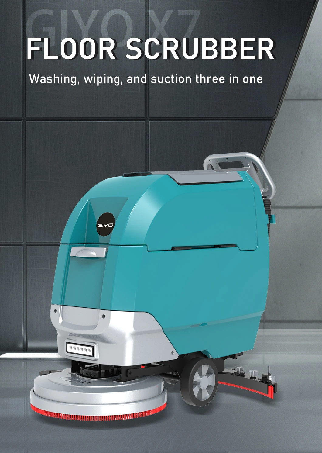 Floor Washing Machine Commercial Electric Walk Behind Single Disc Floor Scrubber Dryer