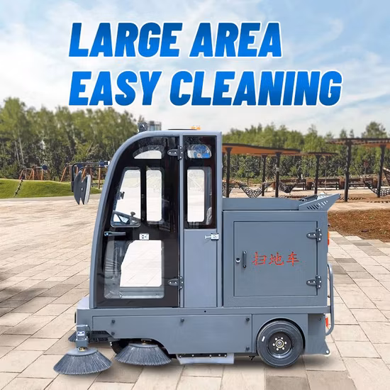 Roll Brush with Scrubbing Function Warehouse and School Playground Cleaning Equipment Hand Pushing Type Scrubber-Sweeper