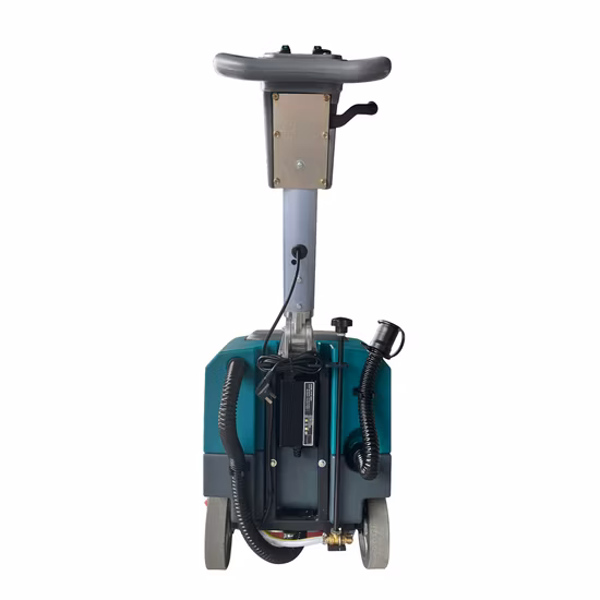 Single Disc Cleaning Equipment Battery Type Walk Behind Auto Floor Scrubber and Dryer