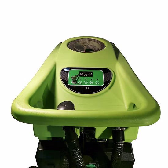 2023 Full New Lithium Battery Double Brush Hand Held Small Portable Floor Scrubber Dryer for Workshop Supermarket Tile Cleaning