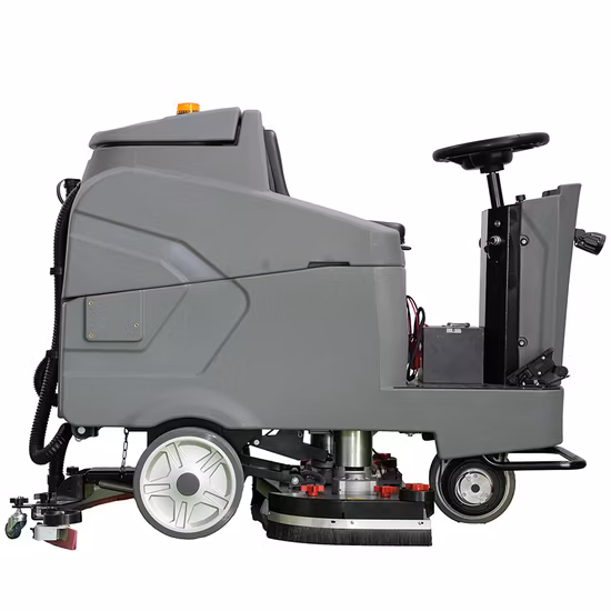 Automatic Ride-on Scrubber Dryer with Battery